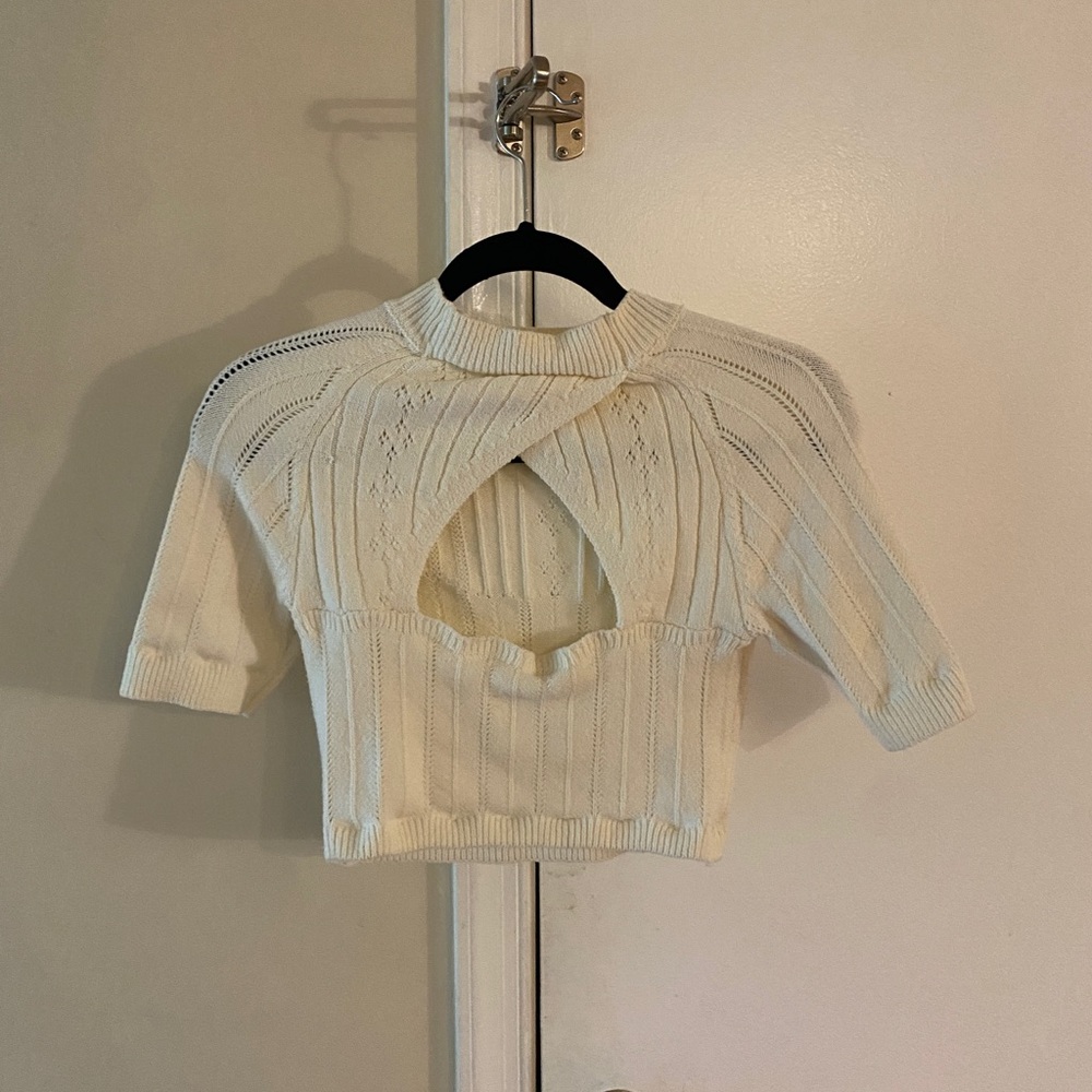 Free People Cropped Sweater Top